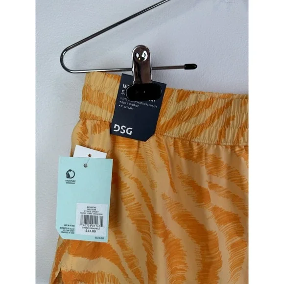 Dicks Sporting Goods DSG Mid Rise Stride Run Shorts Orange Sz Women's Med - Picture 4 of 6